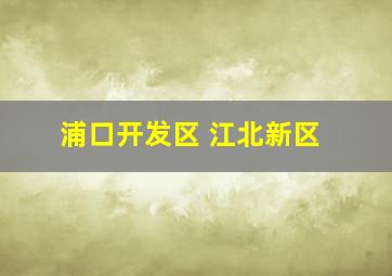 浦口开发区 江北新区